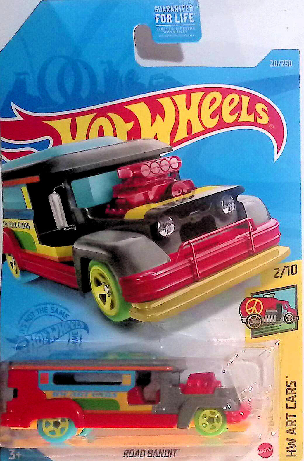 Hot Wheels Road Bandit # 20/250 2/10 HW ART CARS 2020 Red