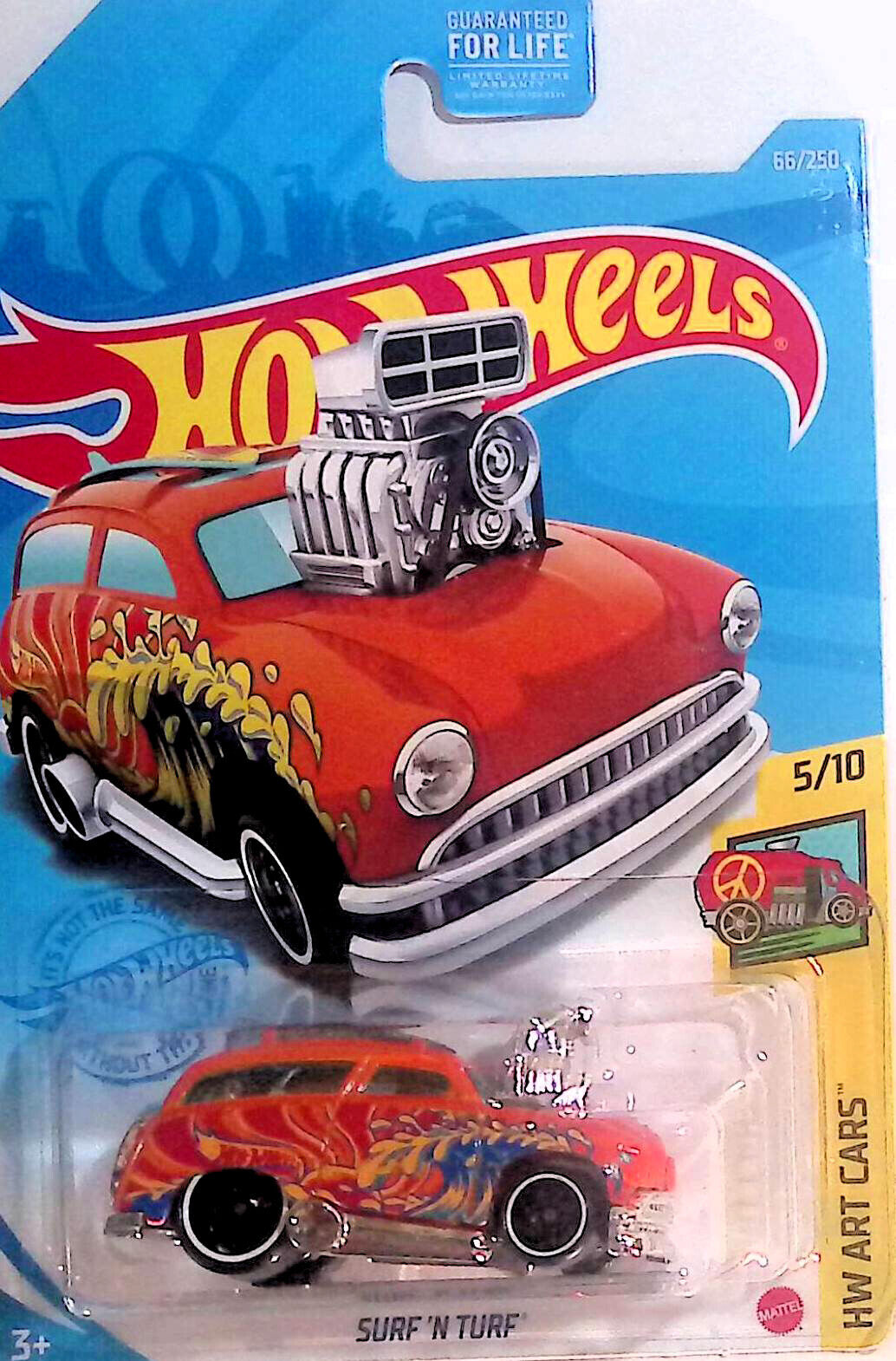 Hot Wheels Surf 'N Turf Orange #66 66/250 HW Art Cars 5/10