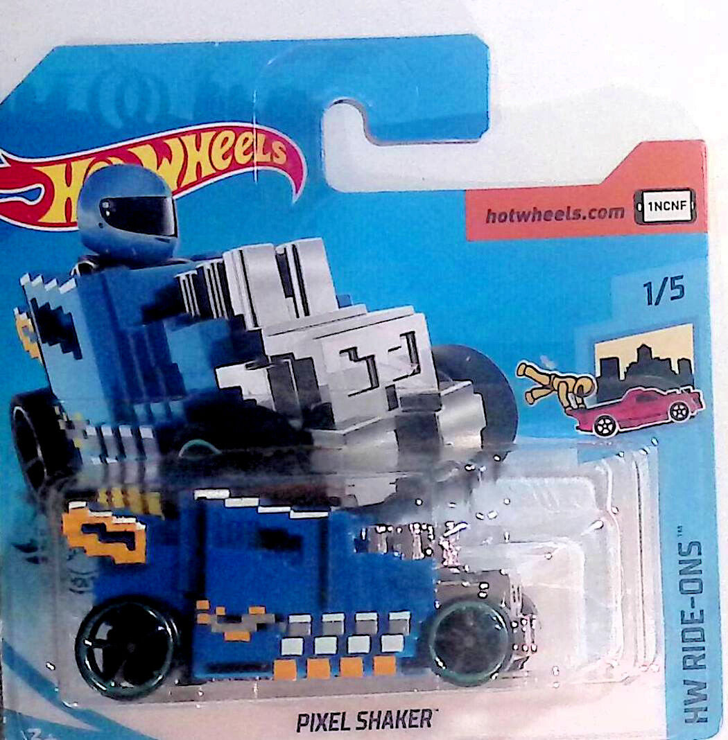 Hot Wheels Blue Pixel Shaker HW Ride Ons (Short Card)