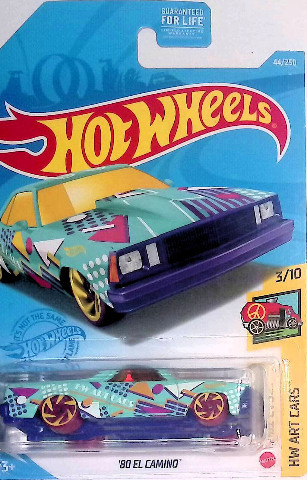Hot Wheels '80 El Camino Light Blue 44/250 2021 HW Art Cars 3/10