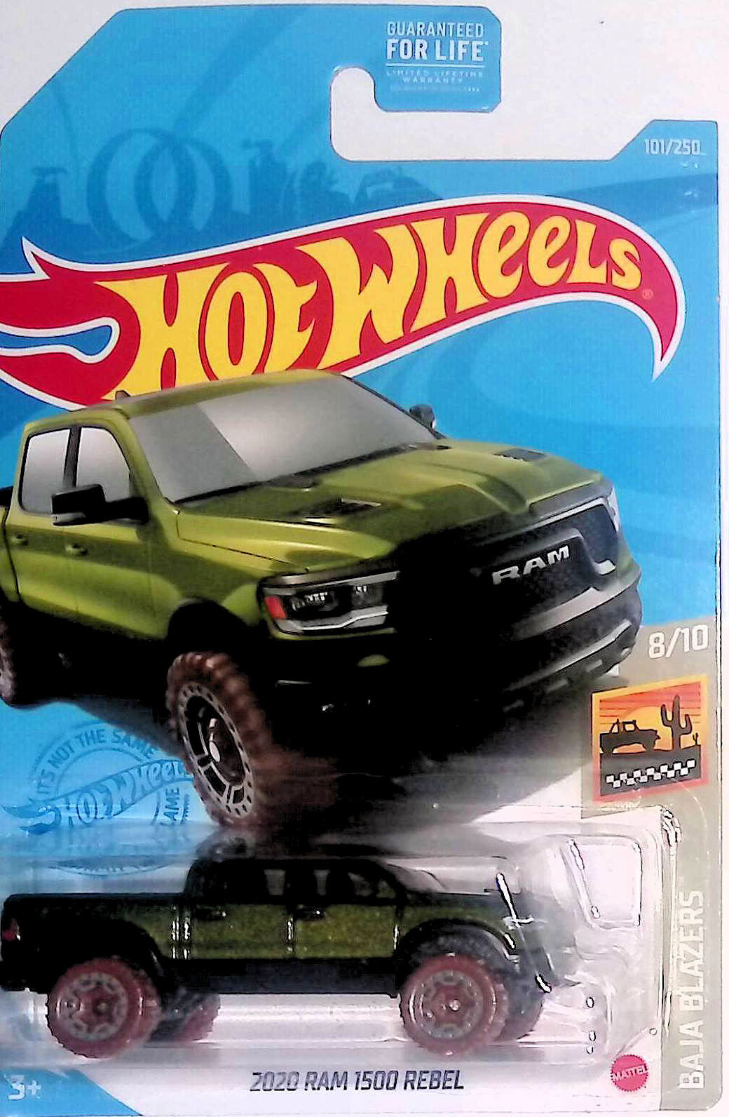 2020 Ram 1500 Rebel (Green) Hot Wheels 2021 K Case #101/250