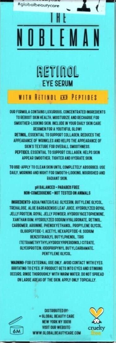 The Nobleman Retinol Eye Serum with Retinol and Peptides , 0.50 Ounce