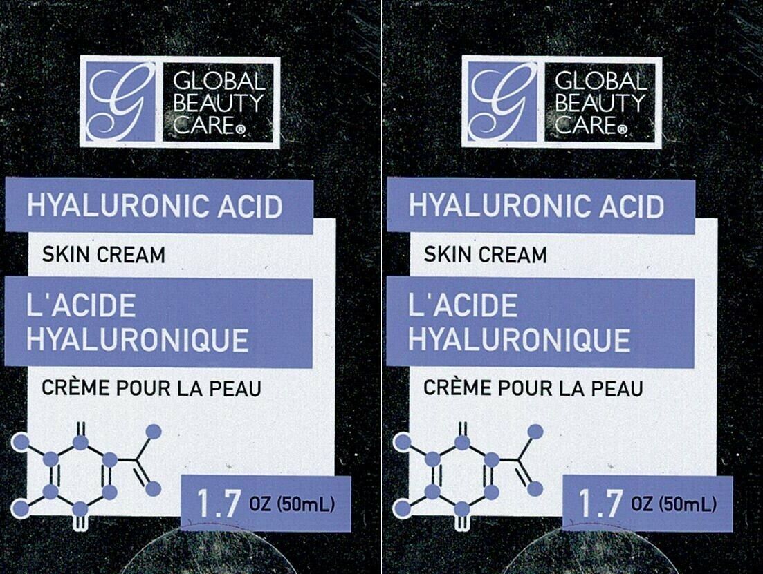 Global Beauty Care Hyaluronic Acid Skin Cream 1.7 (50ml) (Set of 2)