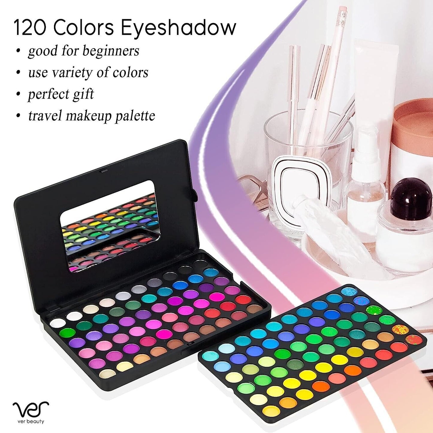 Ver Color Eyeshadow Palette Makeup Set (120 Shades)