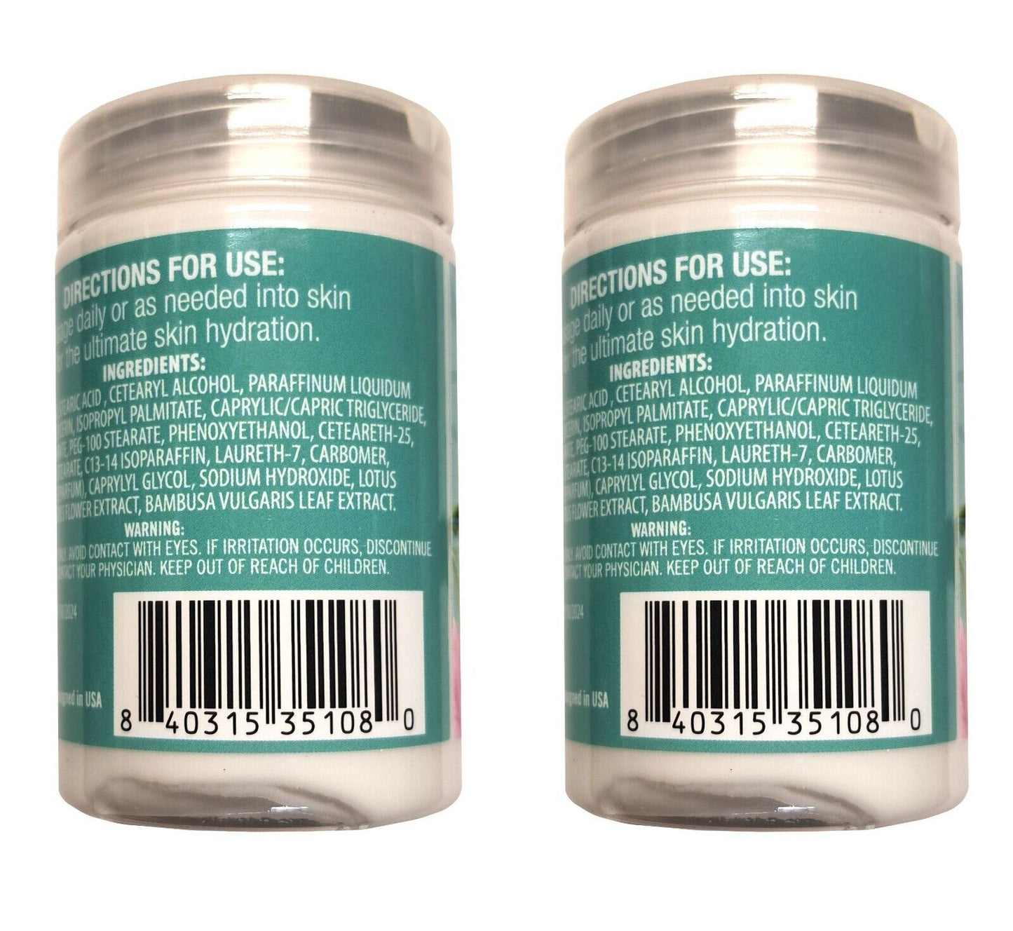Whipped Body Butter - Lotus Flower & Bamboo 4fl oz. 118.3ml (Set of 2 Pack)