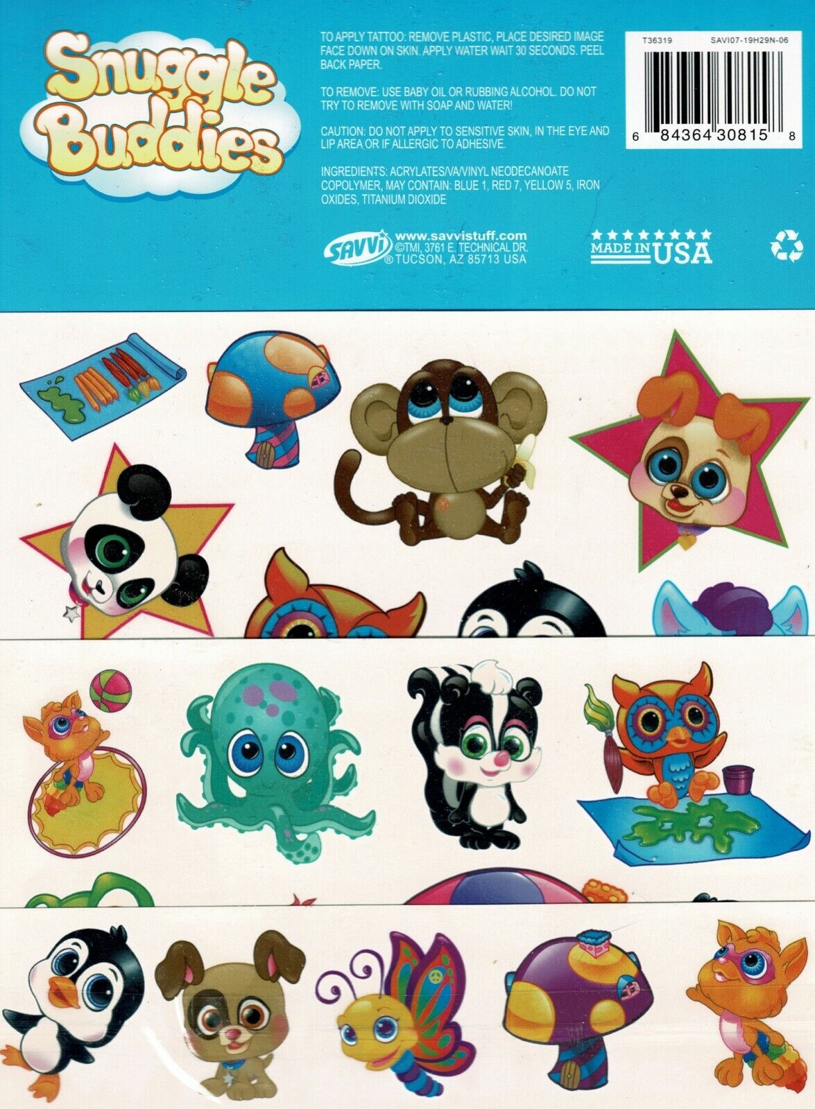 Savvi - Snuggle Buddies Tattoos - 25 Tattoos
