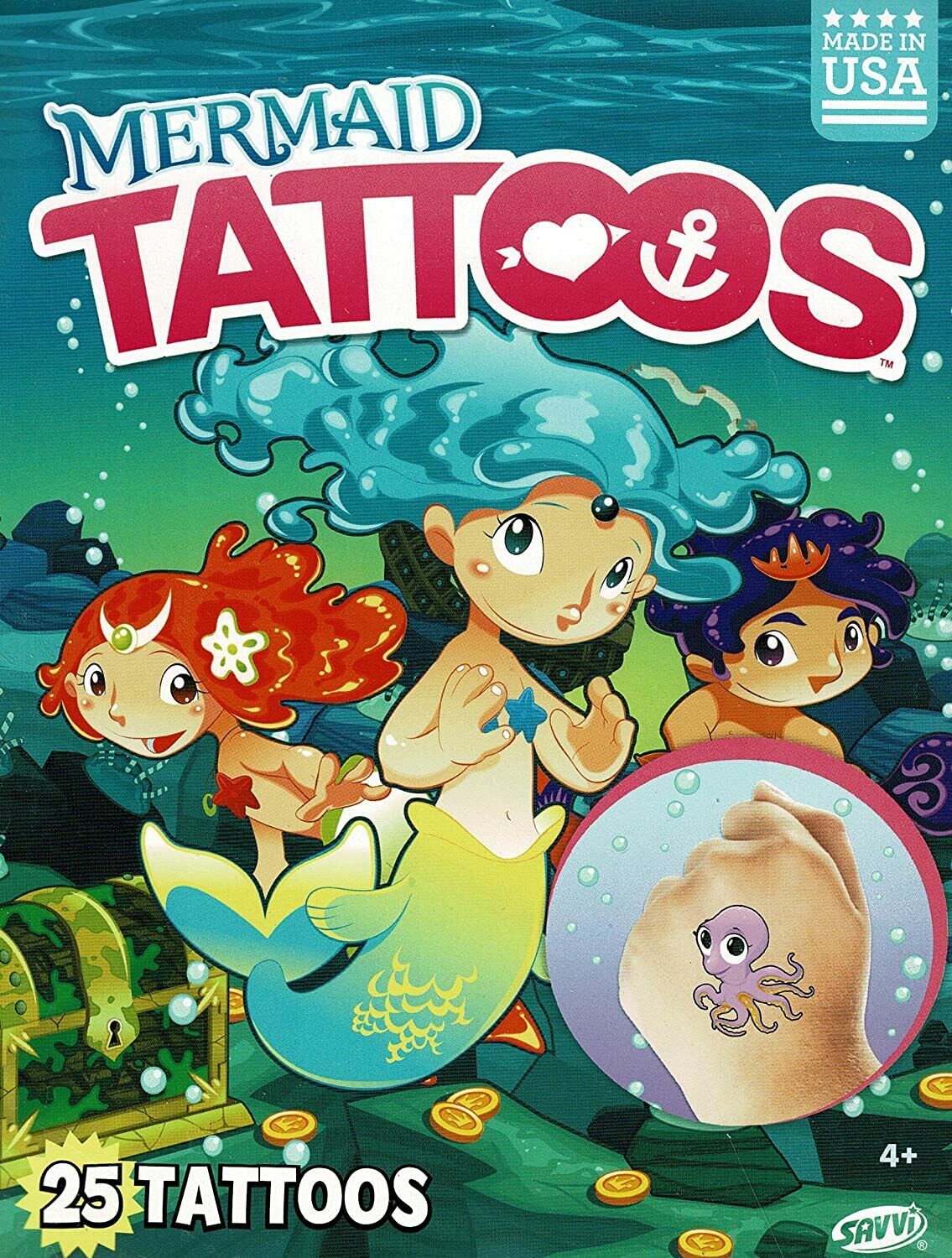 Savvi - Classic Tattoos - 25 Tattoos Mermaid