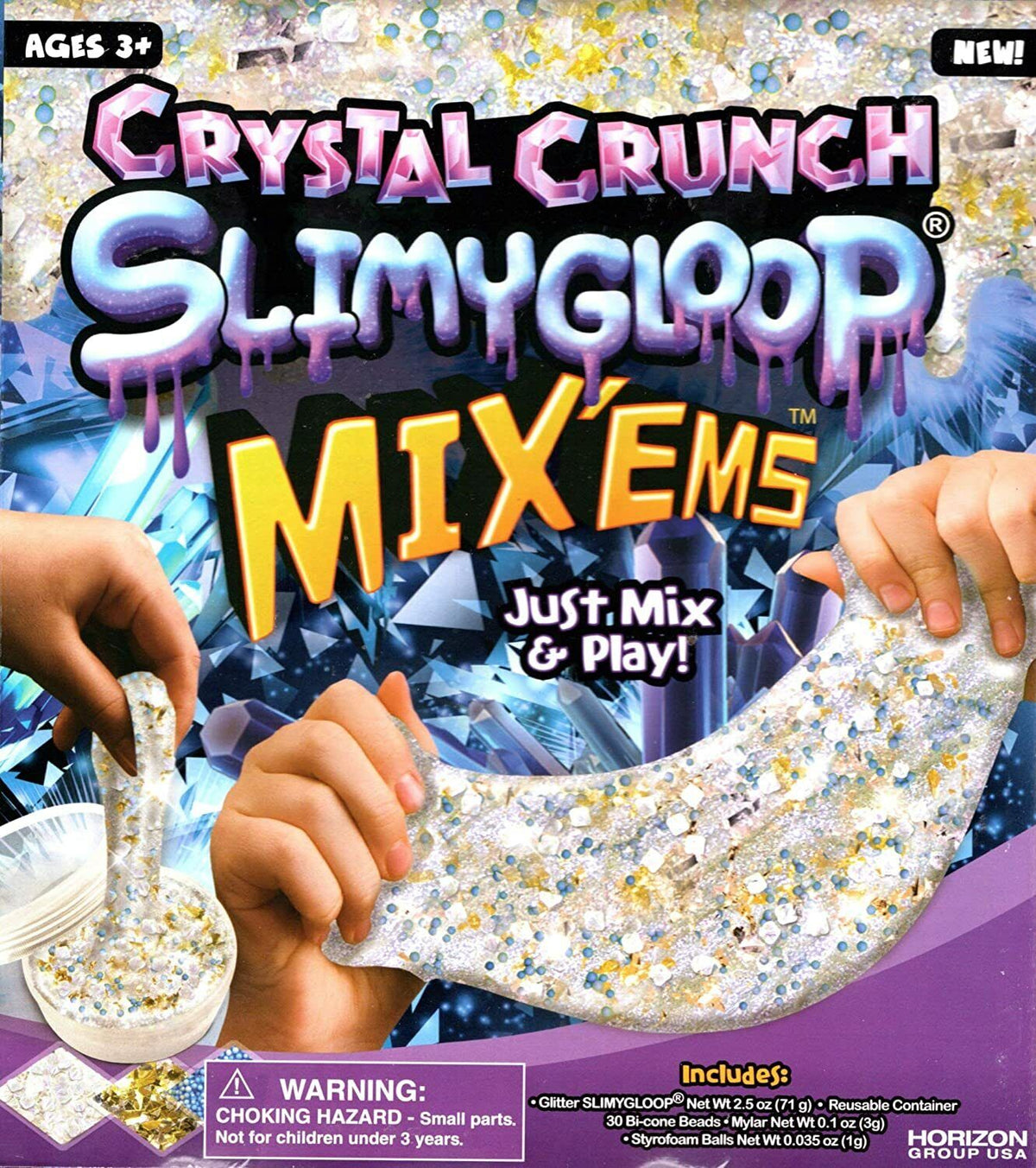 Horizon Group USA Crystal Crunch - Slime Gloop Children Slime Making Toy Slimygl