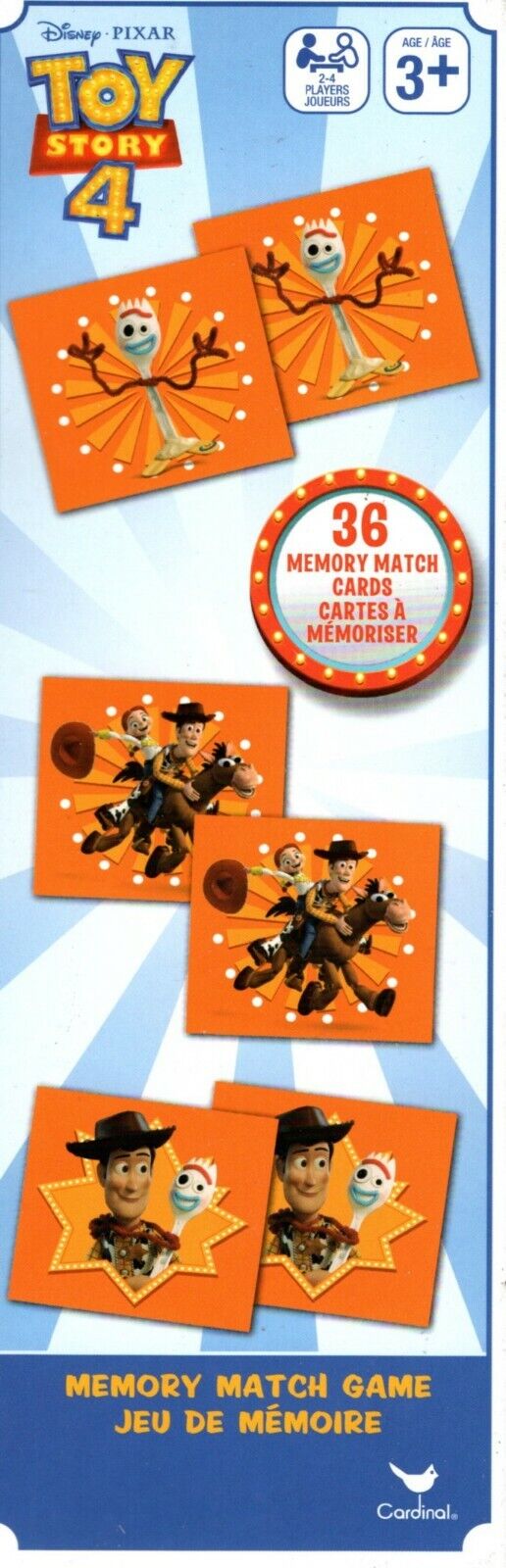 Disney Toy Story 4 - Dominois Domino & Memory Match Game Puzzle 2 Item SET
