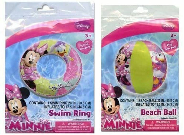 Disney Minnie Mouse Swim Ring & Beach Ball Set