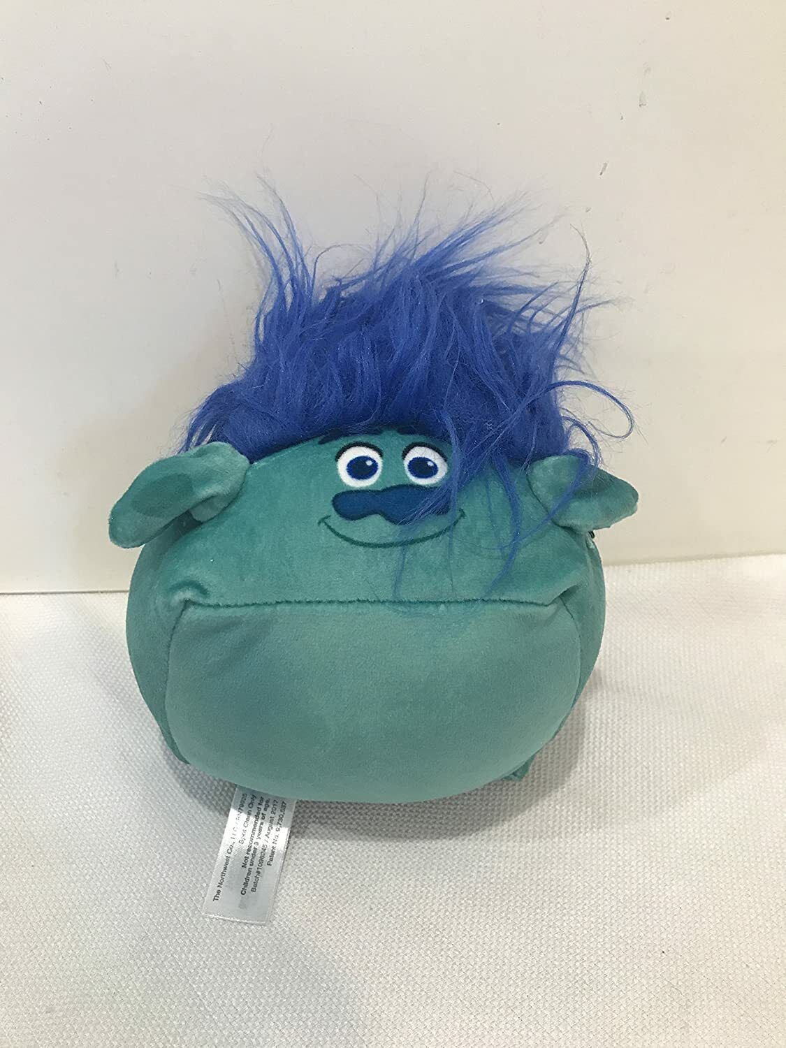 CubdCollectibles Plush Squish Mini Travel Pillow (Blue Troll)