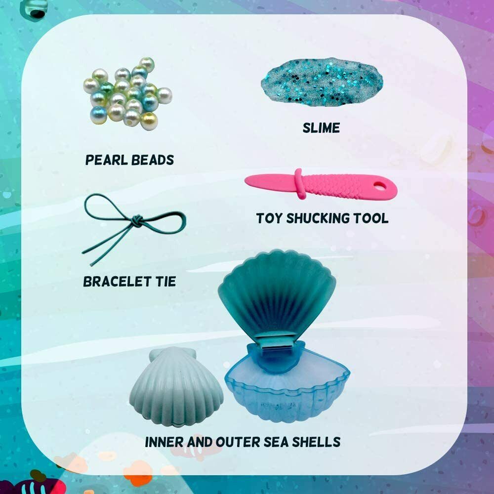 COMPOUND KINGS Lil’ Shuckies Pearl and Slime Toy Teal | Surprise Pearl for DIY M