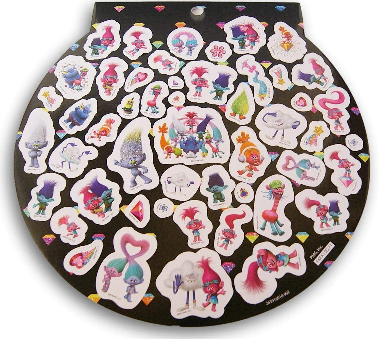 Trolls Sticker Pad - 8 x 8 Inches - 300 Stickers