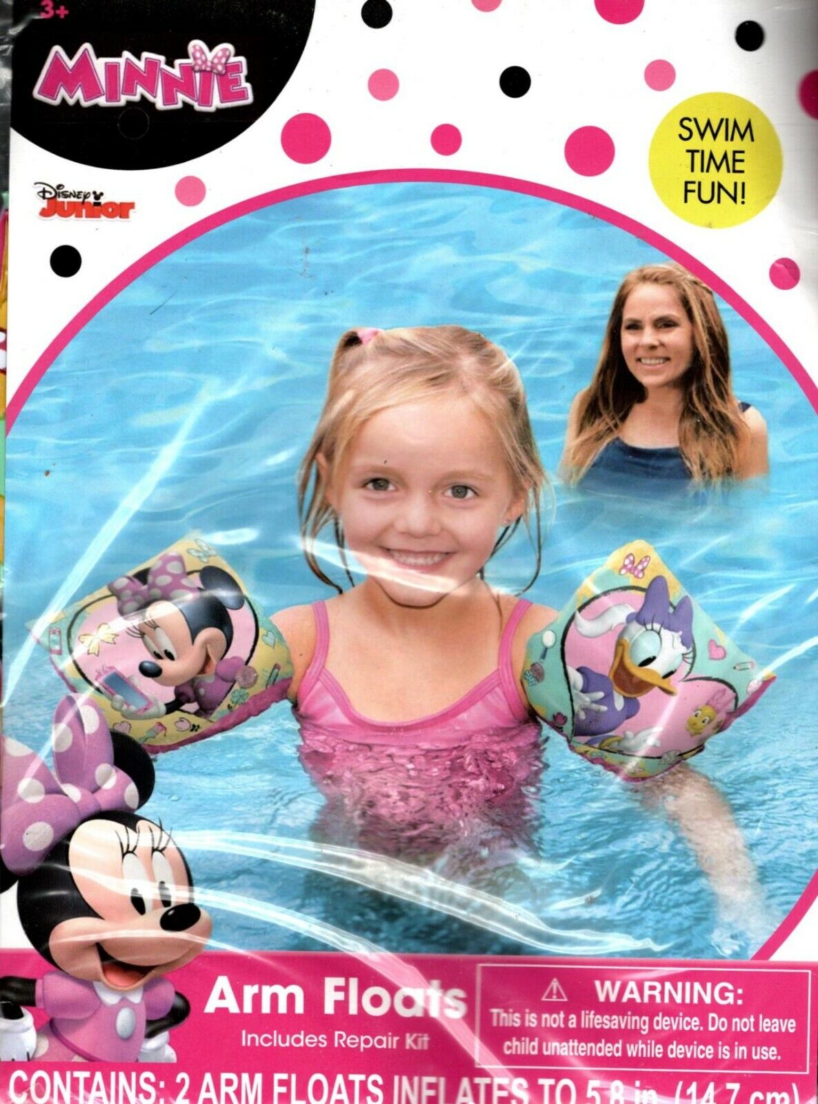 Disney Minnie - Arm Flats - Includes Repair Kit - Swim Time Fun!