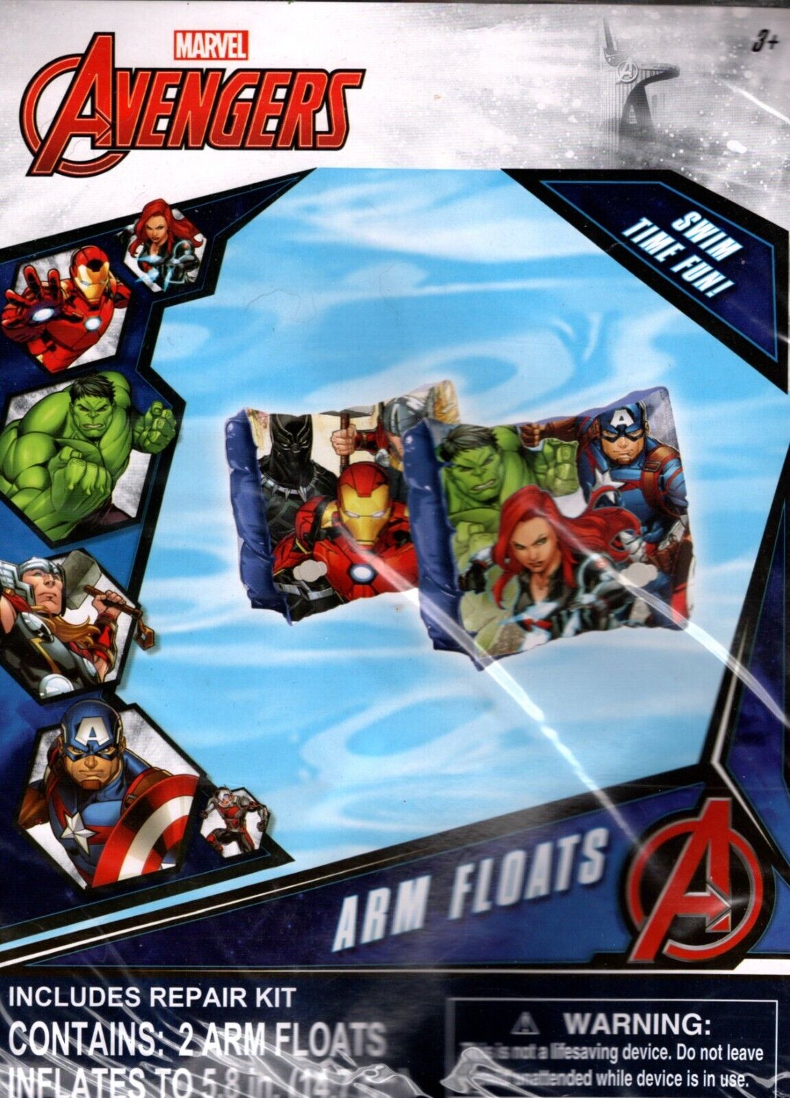 Marvel Avengers - Swimming Goggles & Arm Floats (Set of 2)