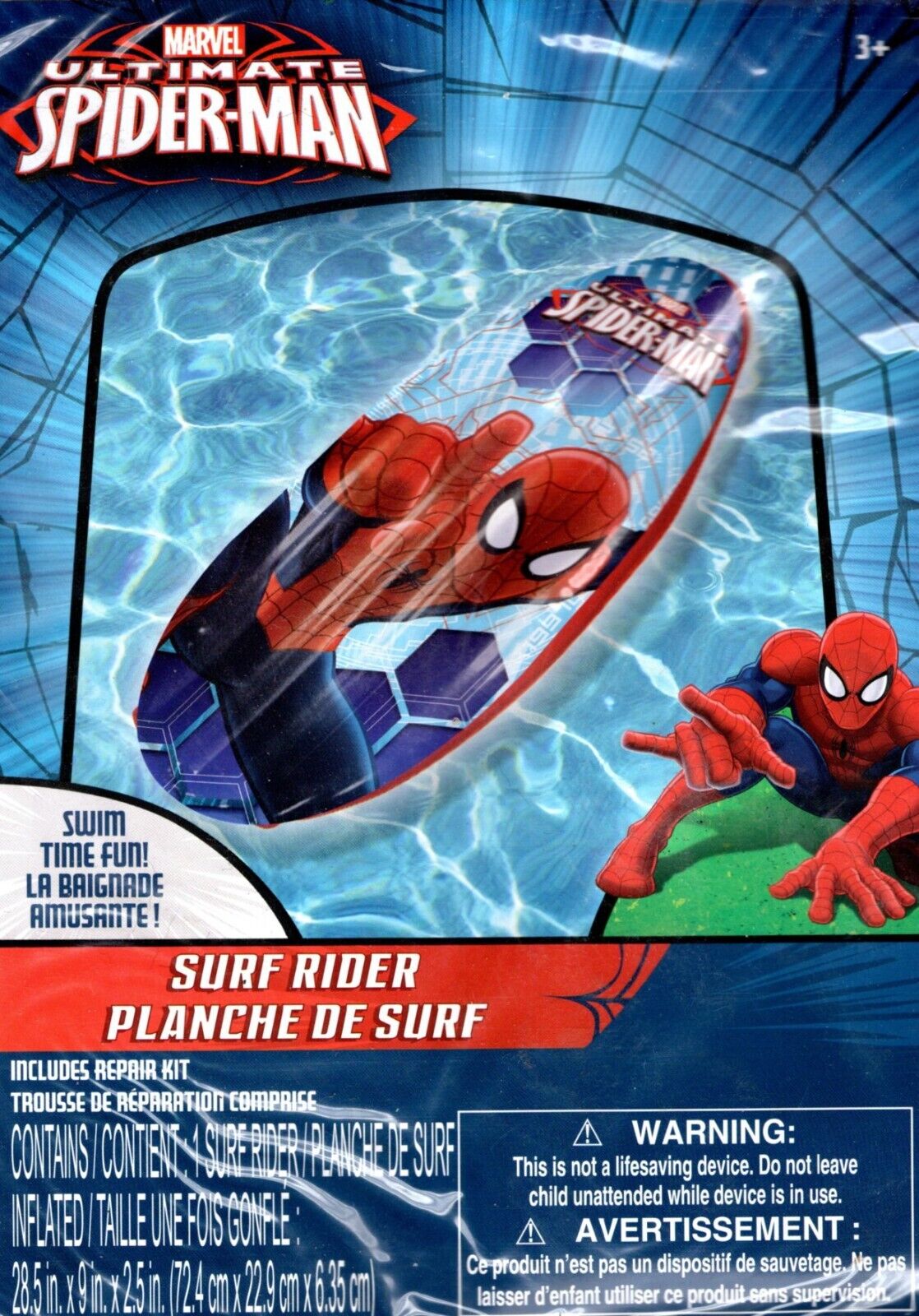 Marvel Spider-Man - Surf Rider - Includes Repair Kit - Swim Time Fun! - v4