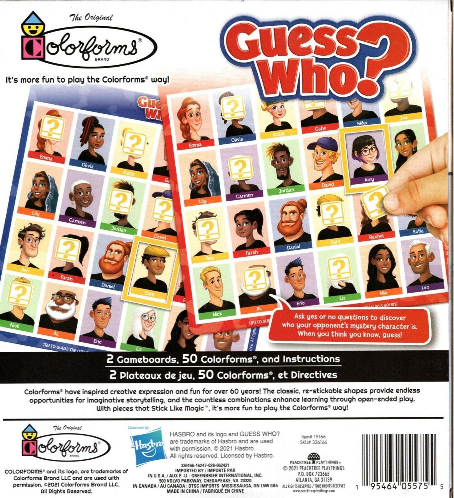 The Original Colorforms : GUESS WHO? - Miniature Game Set - New in Box