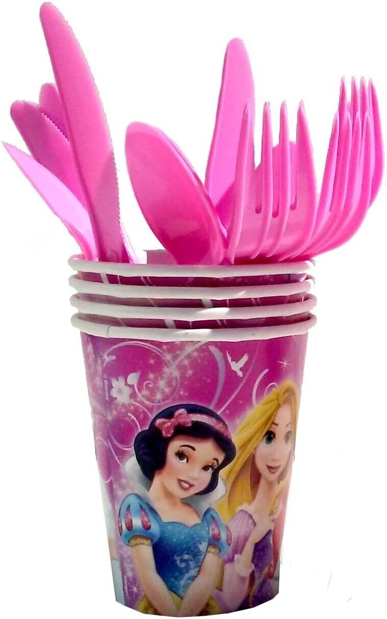 Disney Princess Deluxe Kit (Serves 8) Mega Pack (Total of 77 Pieces)