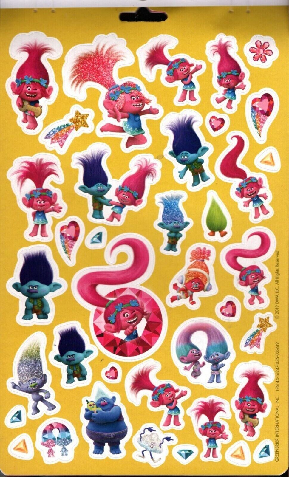 Trolls - Sticker Collection - Over 150 Stickers 4 Sheet Sticker (Set of 2)