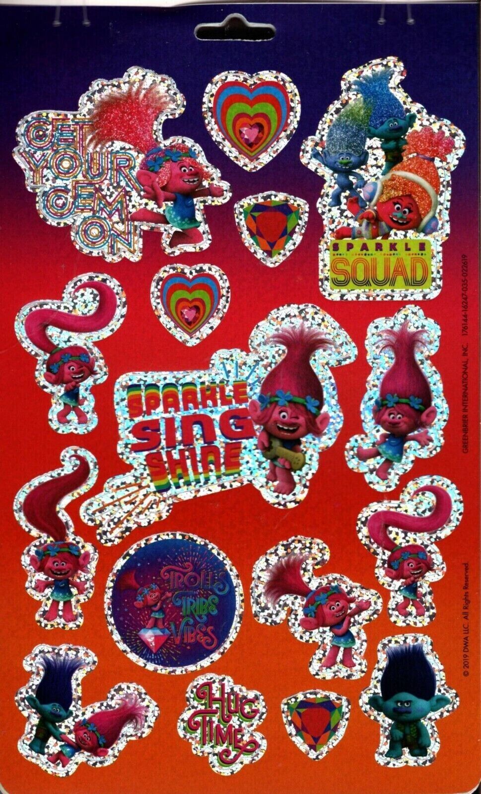 Trolls - Sticker Collection - Over 150 Stickers 4 Sheet Sticker (Set of 2)