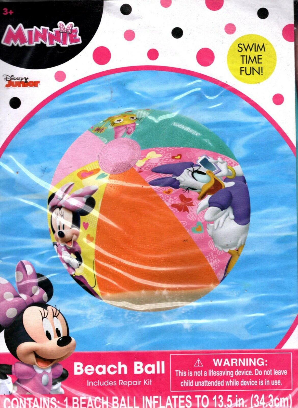 Disney Minnie - 13.5" Beach Ball - Includes Repair Kit v2