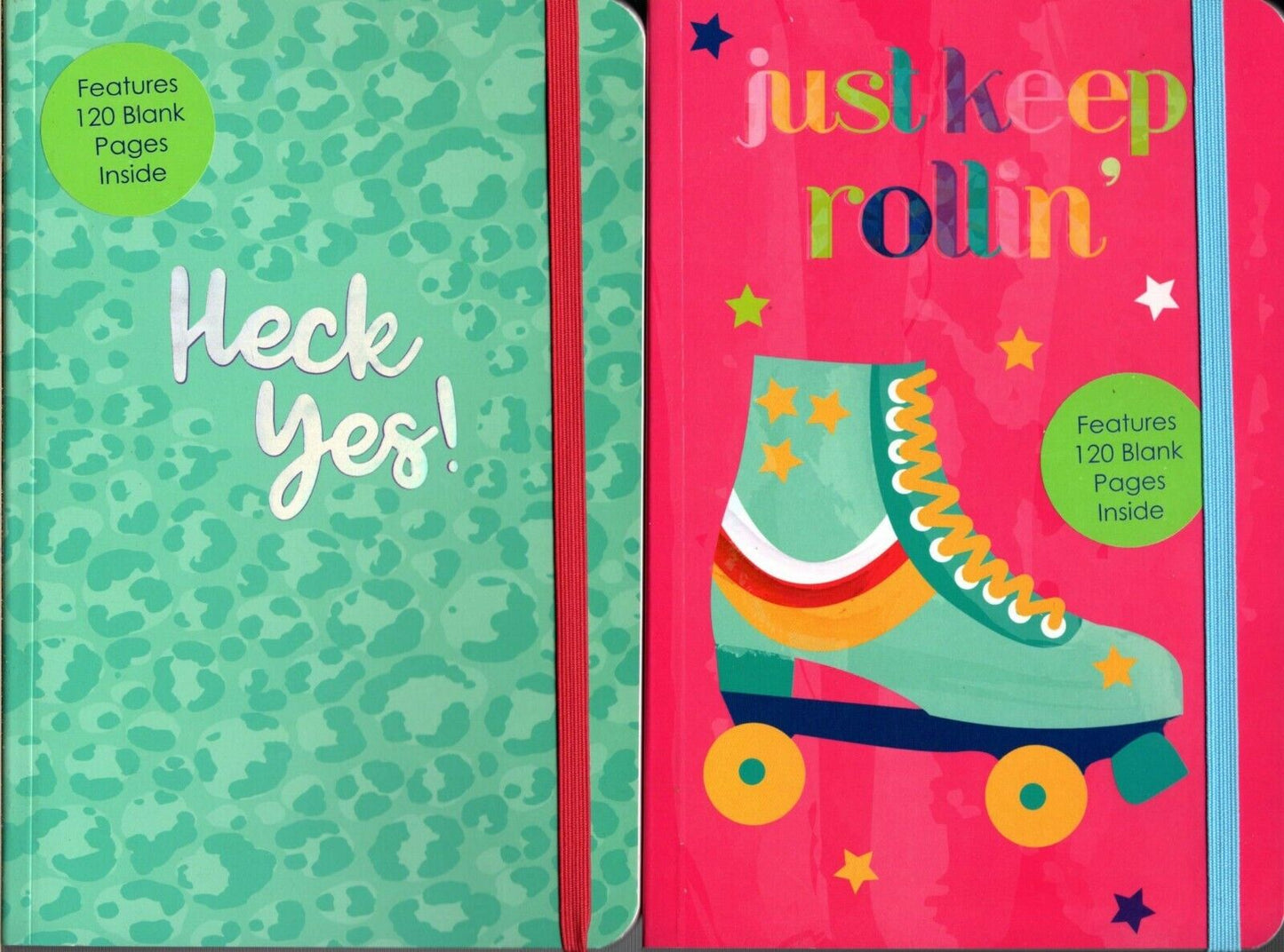 Notebook - Features 120 Blank Pages Inside Journal (Set of 2)