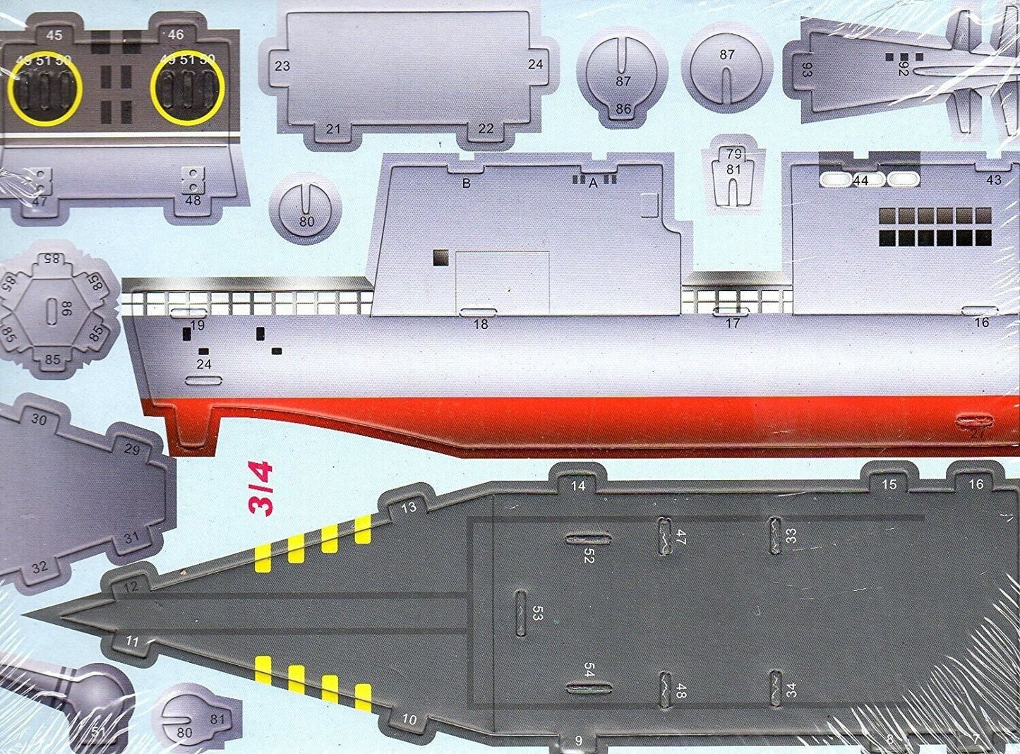 3D Puzzle French Horizon Frigates Assembly