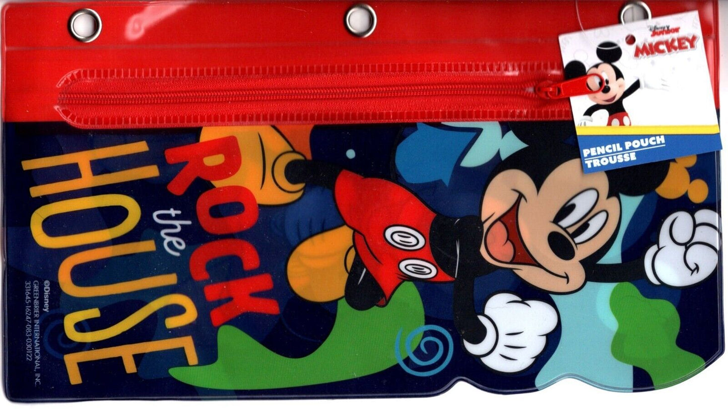 Peachtree Playthings Notebook Pencil Pouch - Mickey Mouse Rock the House