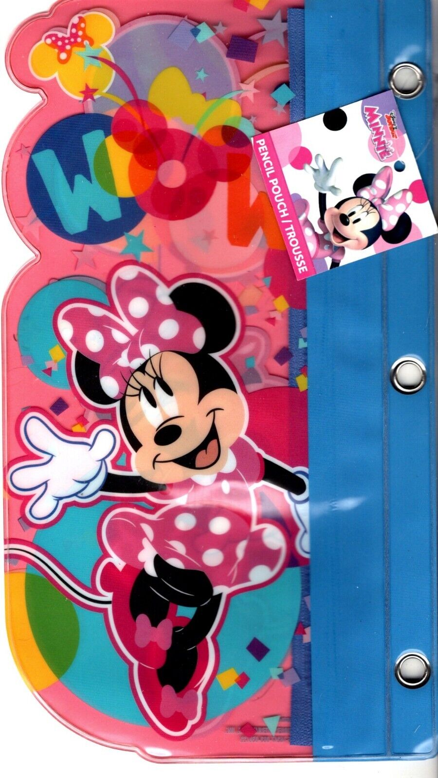 Peachtree Playthings Notebook Pencil Pouch - Minnie Mouse Wow!