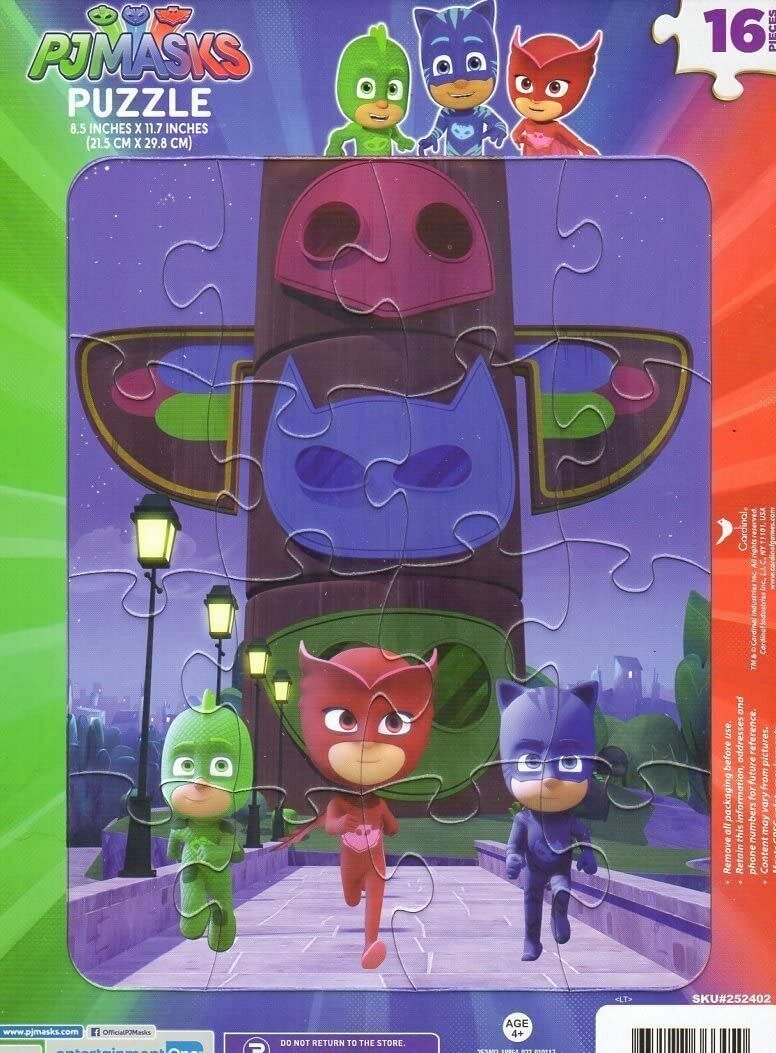 Kids Playtime Toddler Fun PICTURE MAY VARY 16 Pieces Jigsaw Puzzle PJ Masks