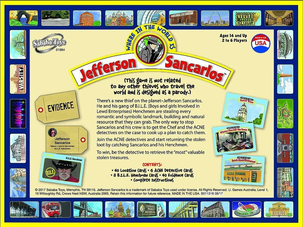 Sababa Toys Where in the World Is Jefferson Sancarlos