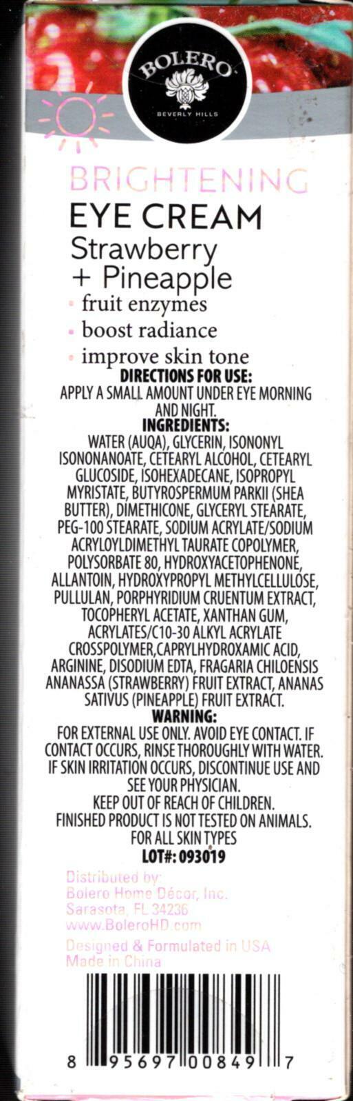 Brightening Eye Cream Strawberry + Pineapple 0,5fl oz (14,7ml)