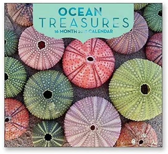16 Month Wall Calendar 2018 - Ocean Treasures