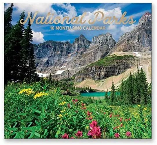 16 Month Wall Calendar 2018 - National Parks