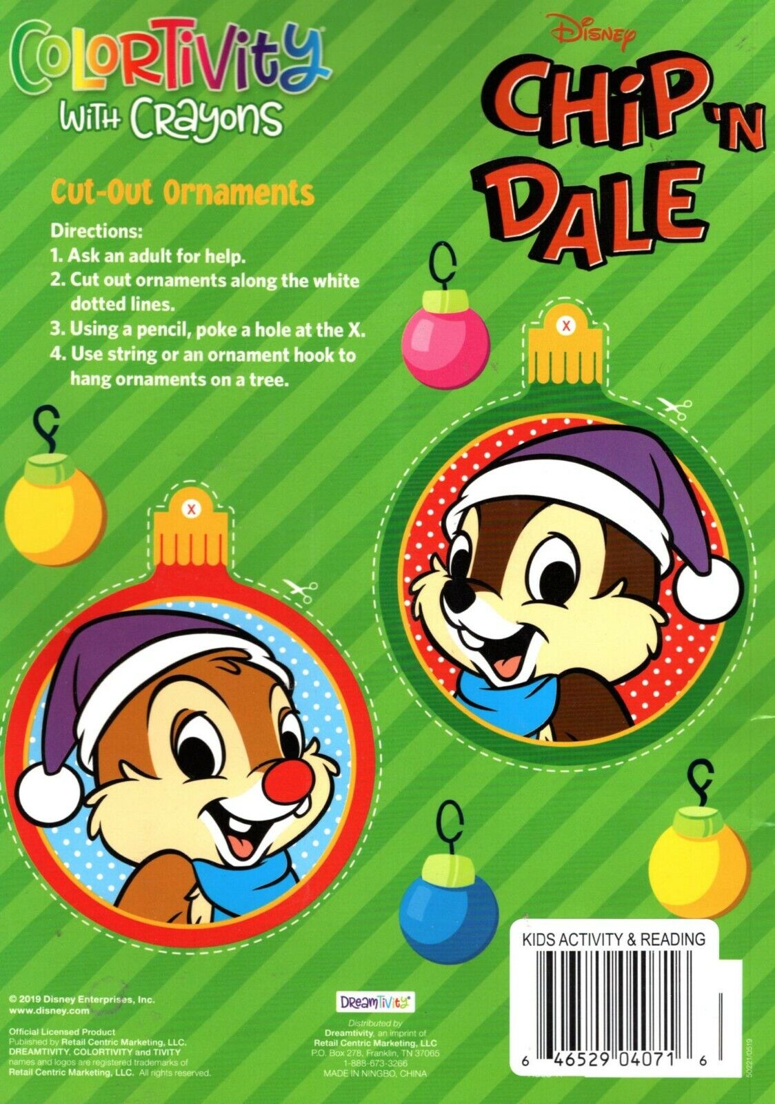 Colortivity - Christmas Holiday - Coloring and Activity Book ~ Holiday Fun