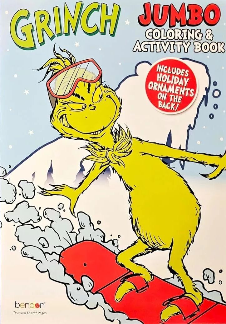 Grinch Holiday Christmas Coloring & Activity Book v7