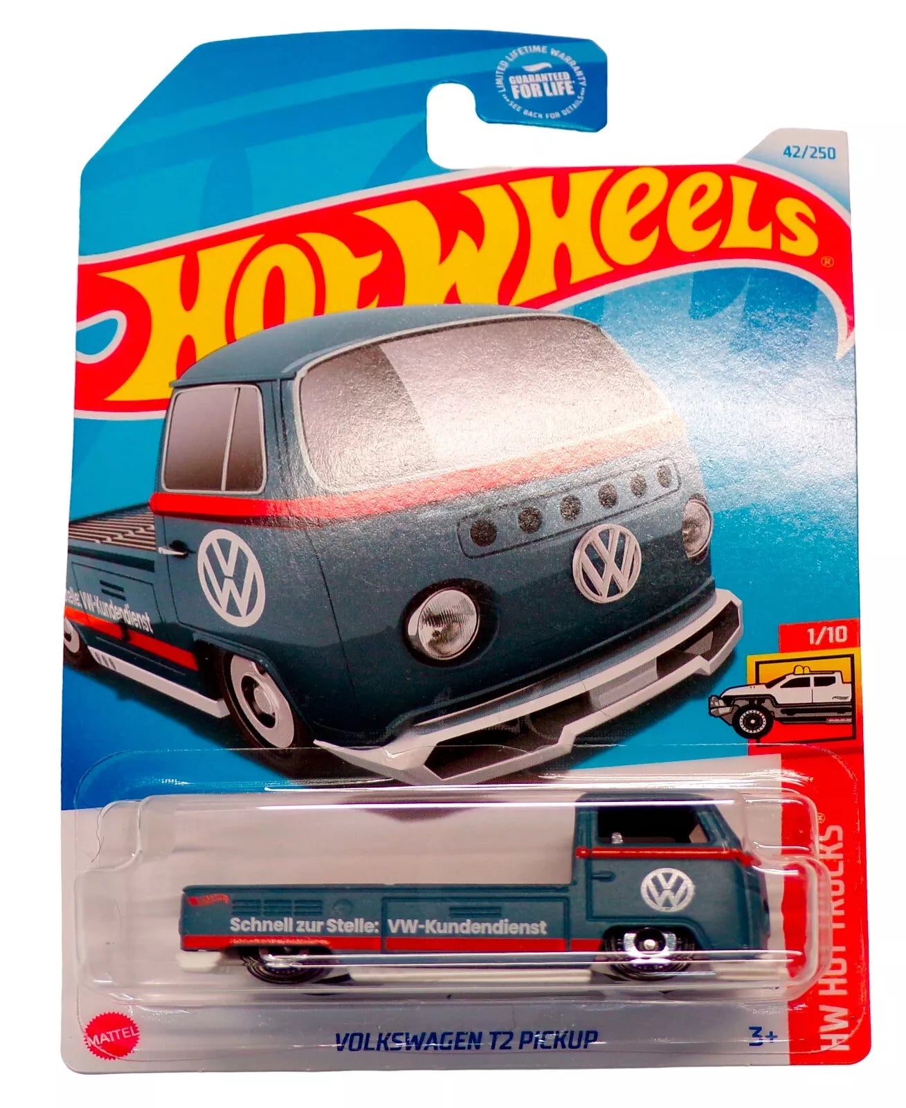 Hot Wheels Volkswagen T2 Pickup 42/250 HW Hot Trucks 1/10 Diecast