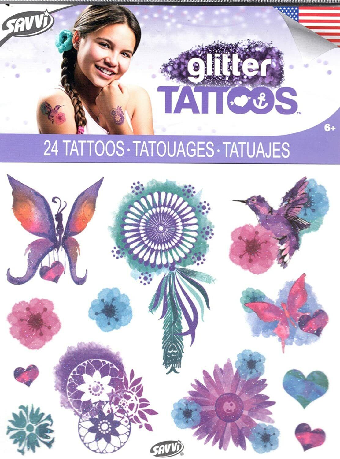 Tattoos Glitter Temporary 20 By Savvi - V1b