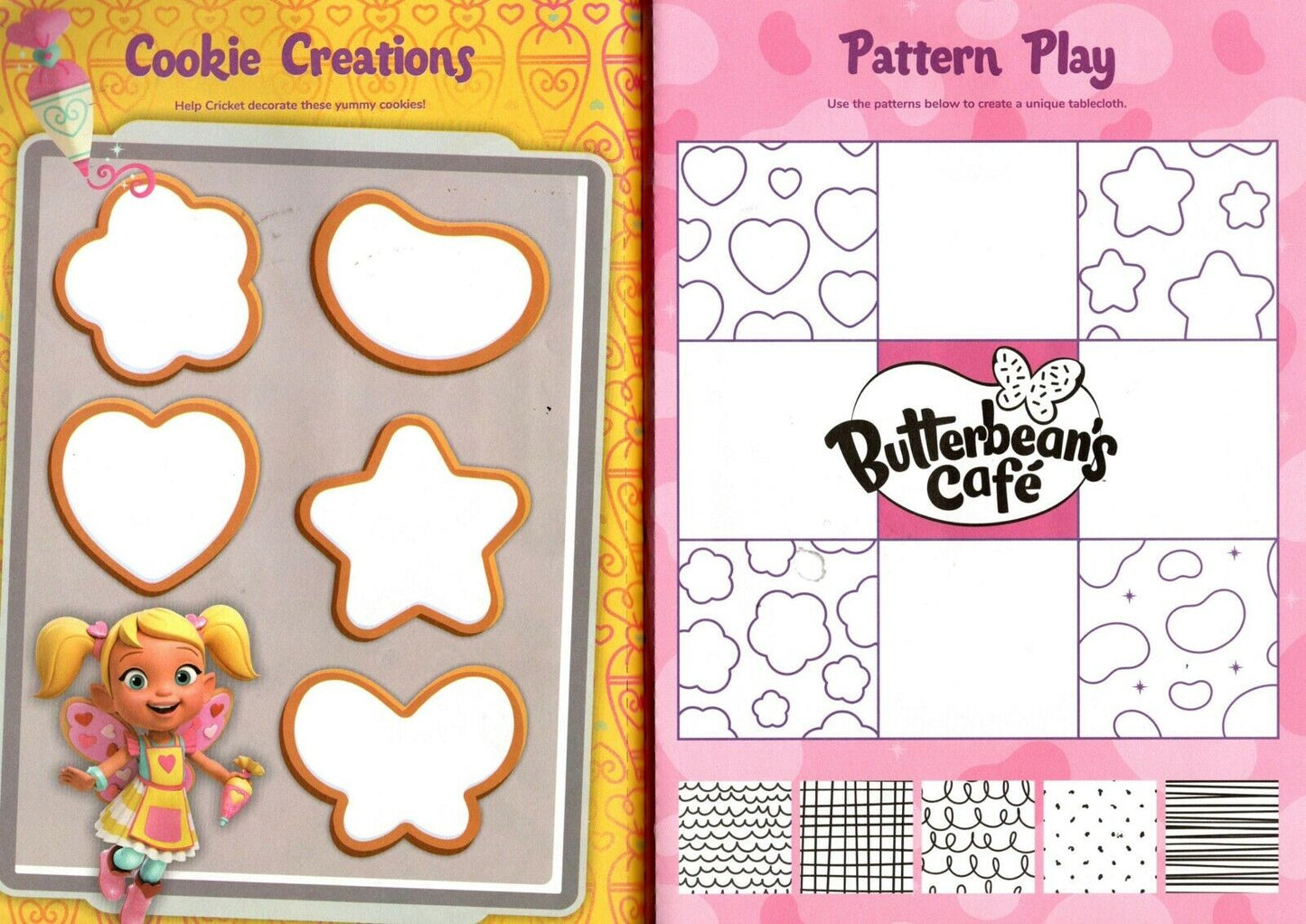 Nickelodeon Butterbean`s Cafe - Color Craft Book ~ Fairy Good Food