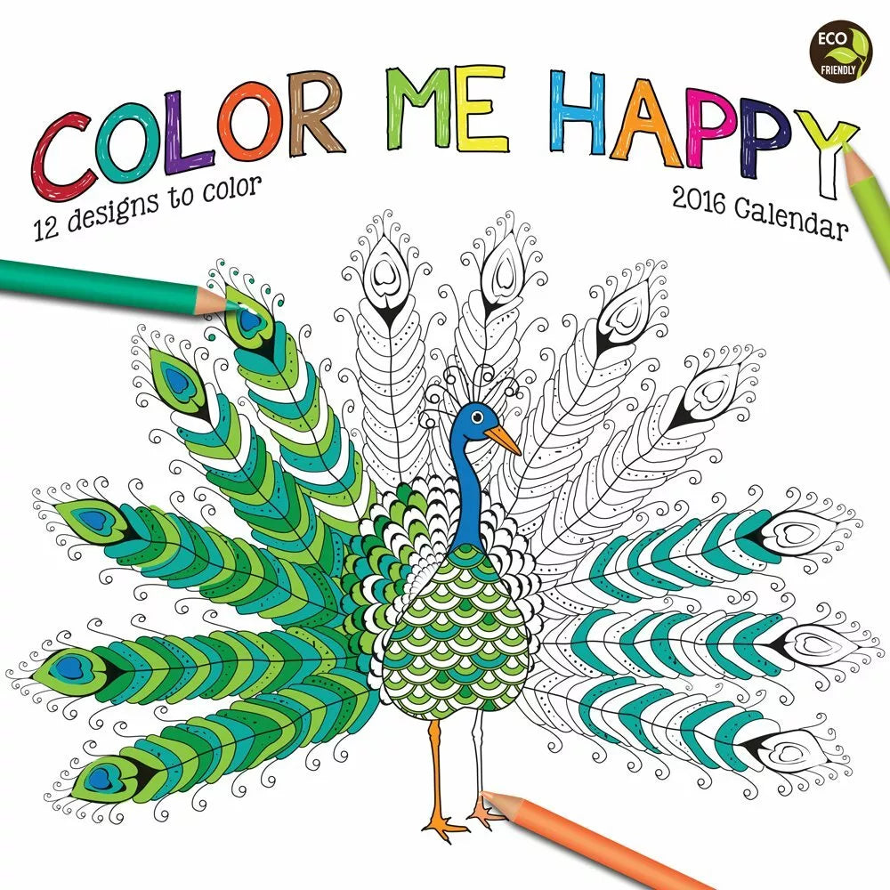 2016 Color Me Happy Wall Calendar