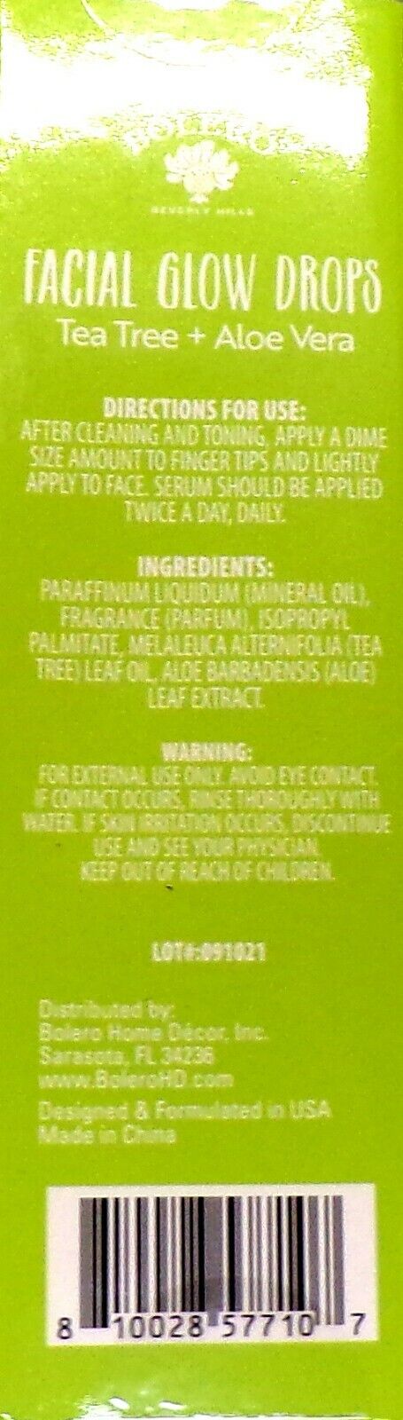 Facial Glow Drops - Tea Tree & Aloe Vera 0.5fl oz (14.7ml)