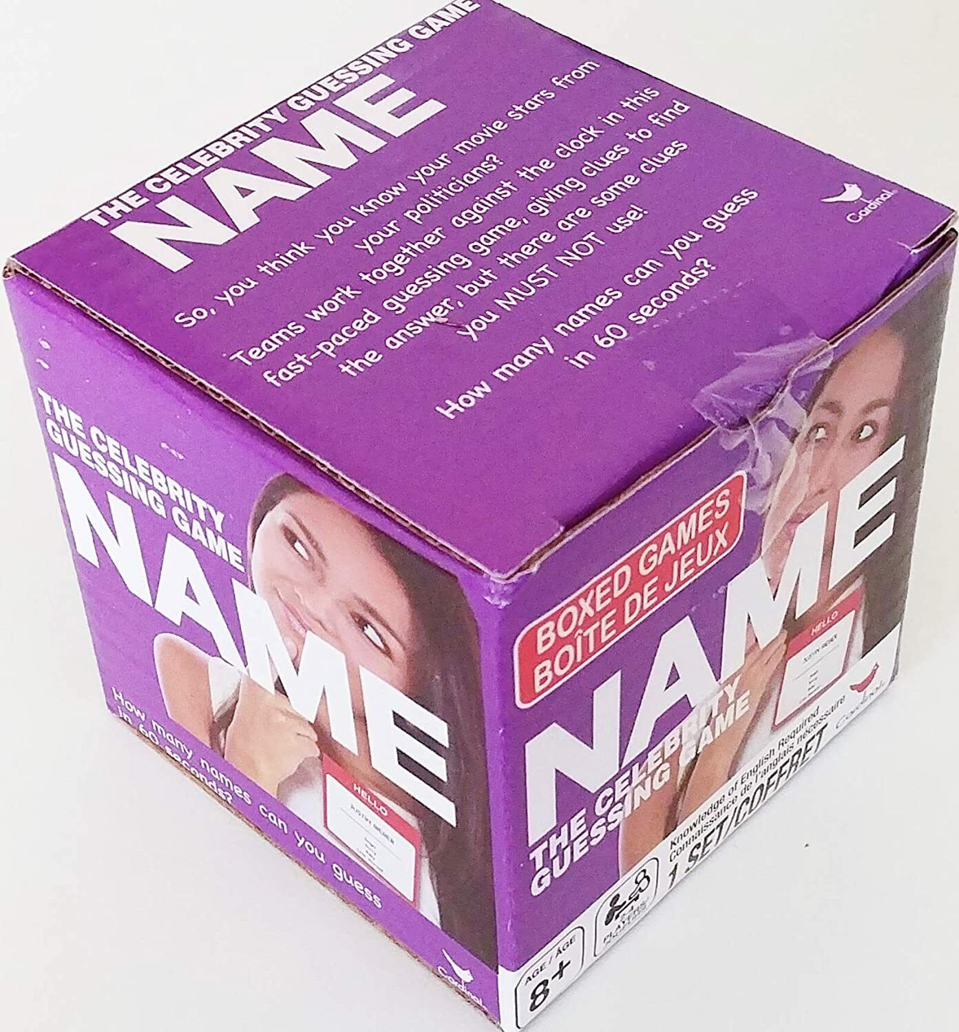 Name - The Celebrity Guessing Boxed Card Game - Family Fun, 2-4 Players