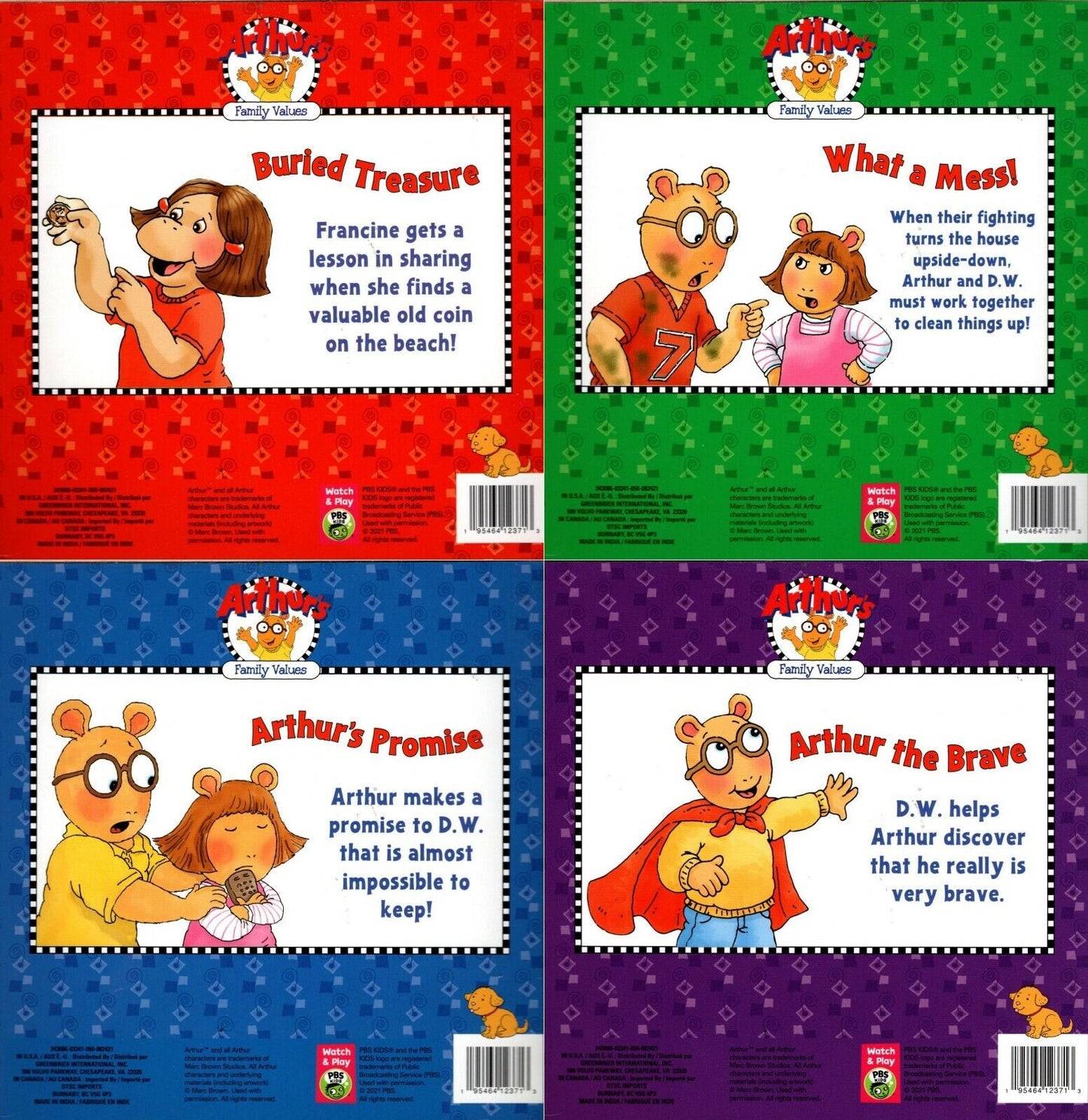 Arthur's Family Values - Arthur The Brave, Promise, What a Mess, Buried Treasure