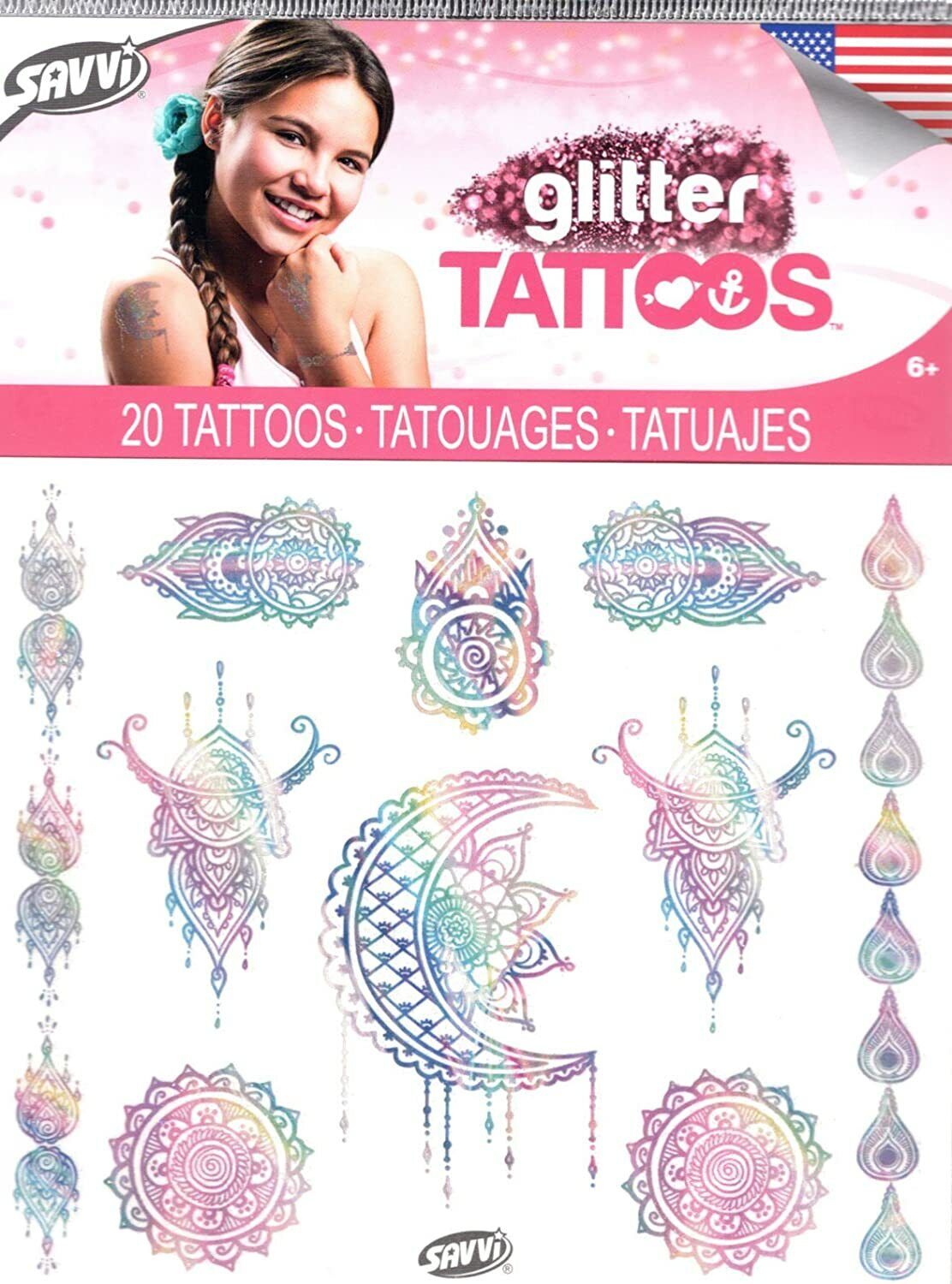 Tattoos Glitter Temporary 20 By Savvi - V1a