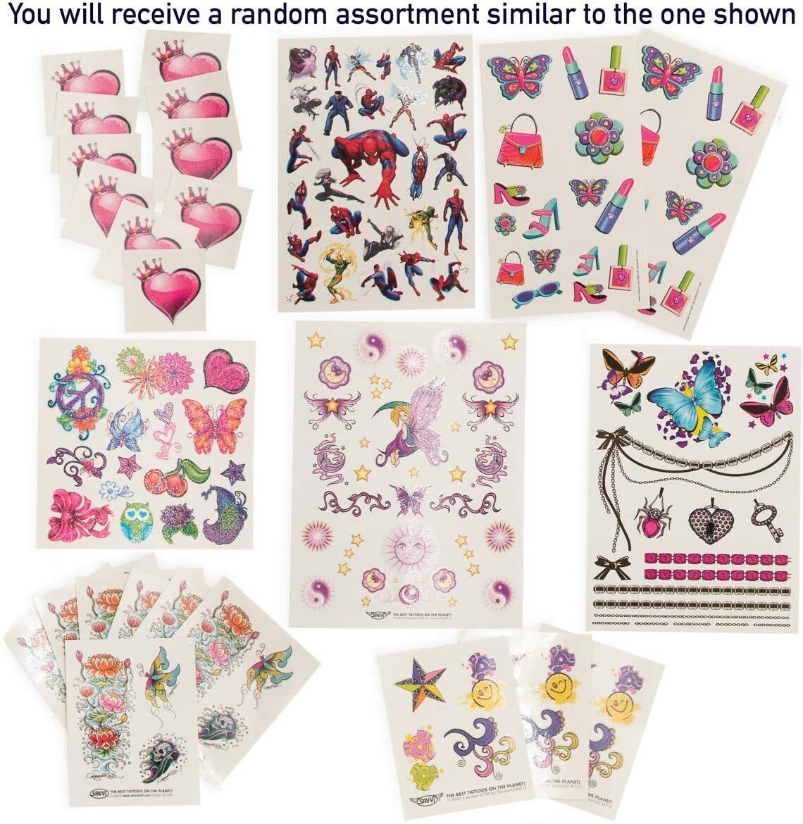 Savvi Mega Value Pack - Over 125 Temporary Tattoos