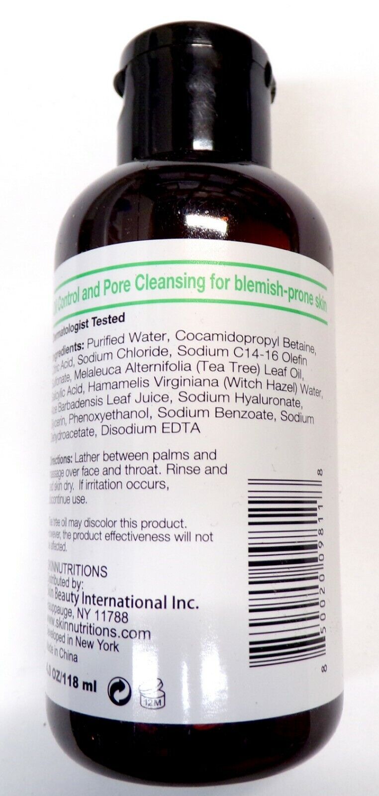 Skin Nutrition Botanical s - Tea Tree Oil + Salicylic Acid Balancing Face