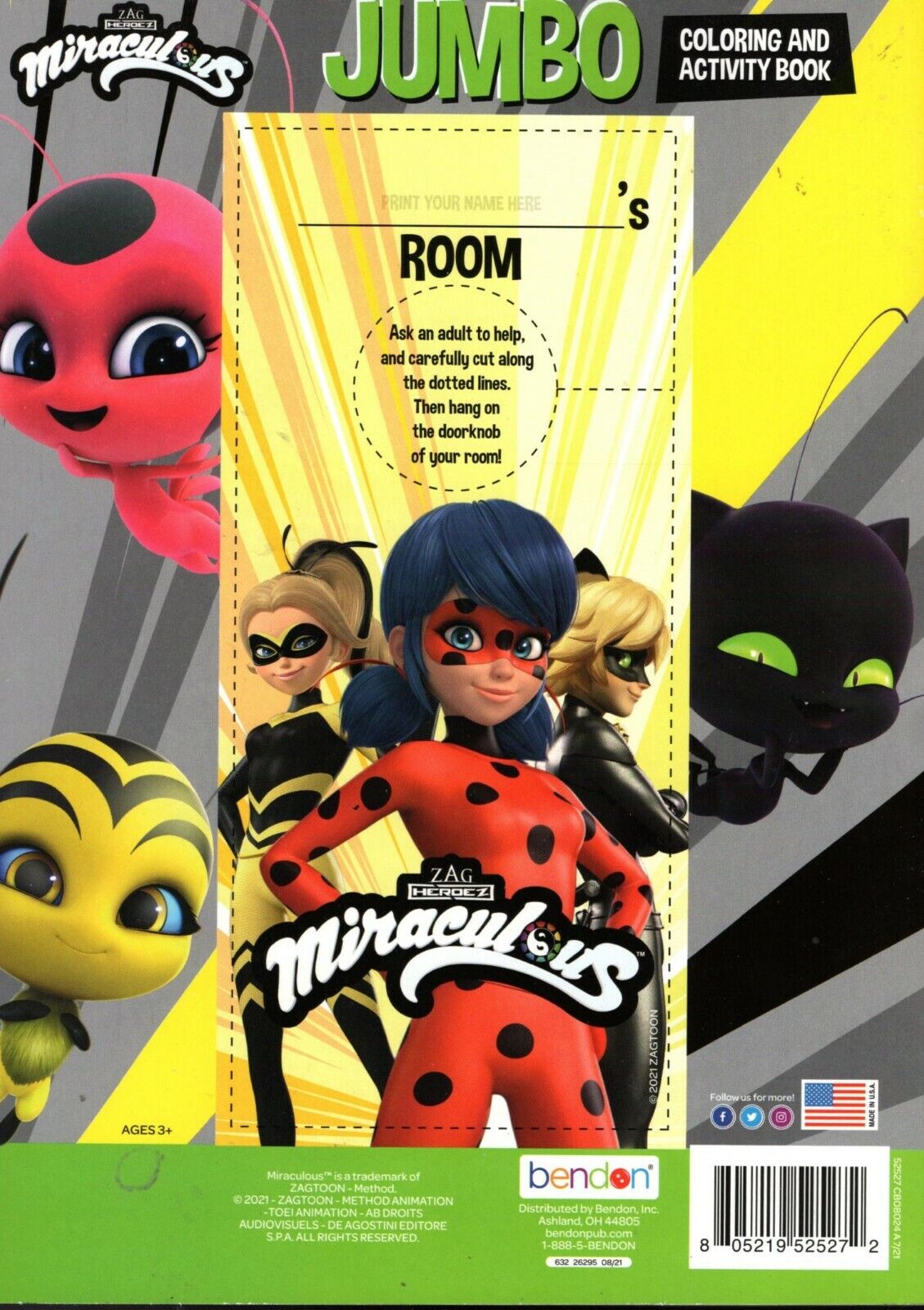 Miraculous - Super Heroes Team - Jumbo Coloring & Activity Book + Award Stickers