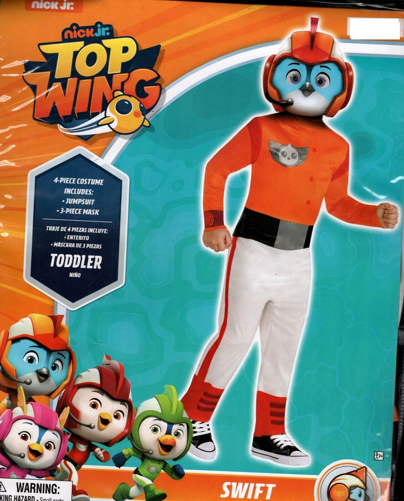 Nick Jr. Top Wing Swift Halloween Child's Costume Size Toddler - 3,4,5
