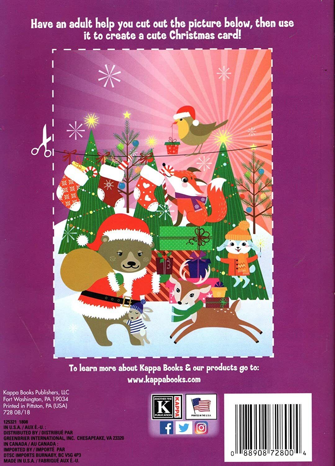 Christmas Edition Holiday - Jumbo Coloring and Activity Book - Santa Paws