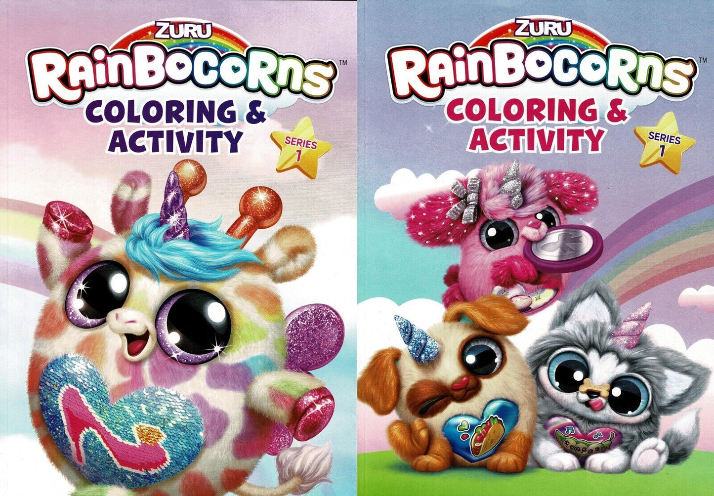 Zuru RainBocorns - Jumbo Coloring & Activity Books Siries 1 + Award Stickers